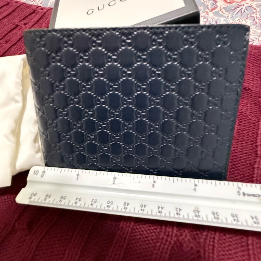 Gucci Men's Blue Leather Wallet